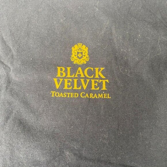 Black Velvet Whiskey Toasted Caramel T shirt Unisex Men Women Size L - Picture 3 of 8